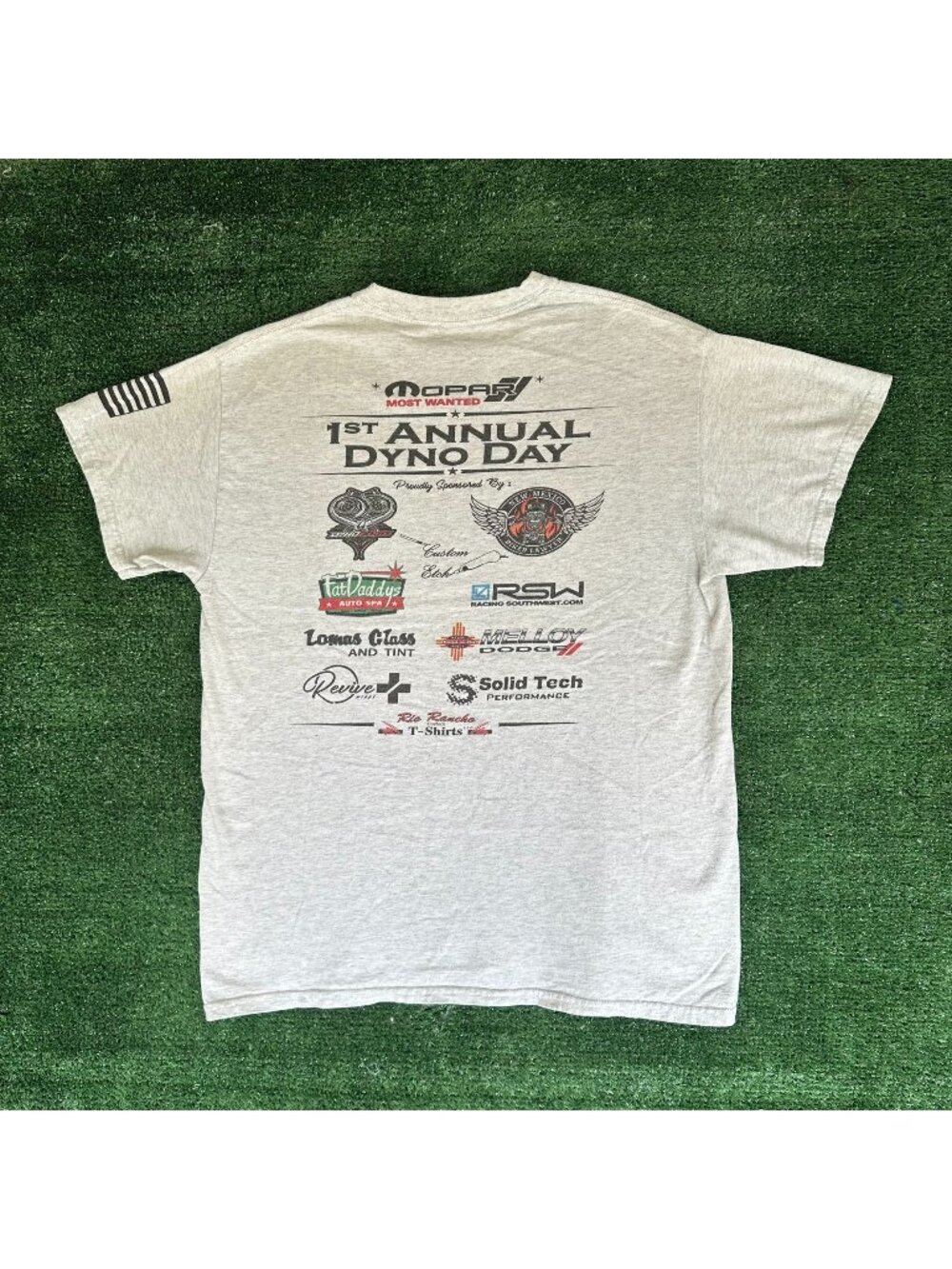 MOPAR Racing Dyno Day T-Shirt Dodge SRT Boxy Gray M